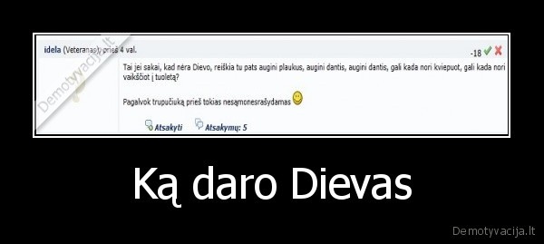 Ką daro Dievas
