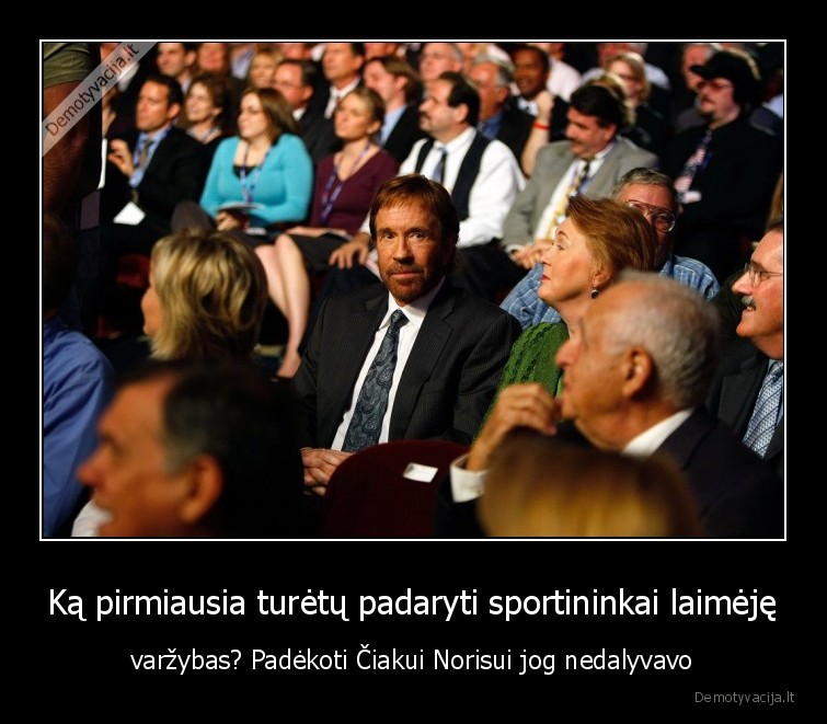 Ką pirmiausia turėtų padaryti sportininkai laimėję