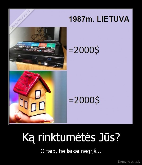 Ką rinktumėtės Jūs?