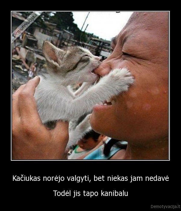 Kačiukas norėjo valgyti, bet niekas jam nedavė