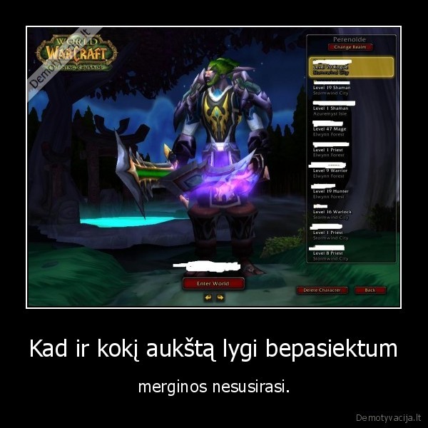 80, lvl, elfas, wow, l2, priklausomybe, no, life