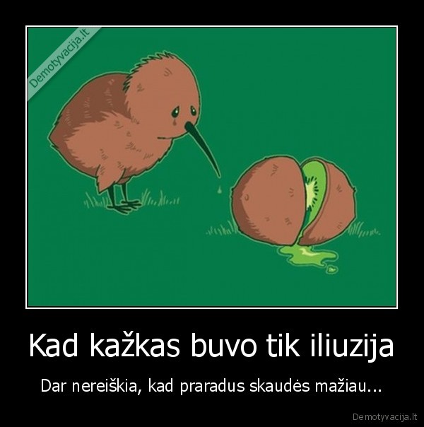 Kad kažkas buvo tik iliuzija
