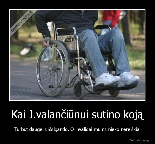 Kai J.valančiūnui sutino koją