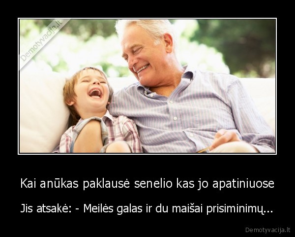 poslas, klausimas,smalsus, anukas,senelis
