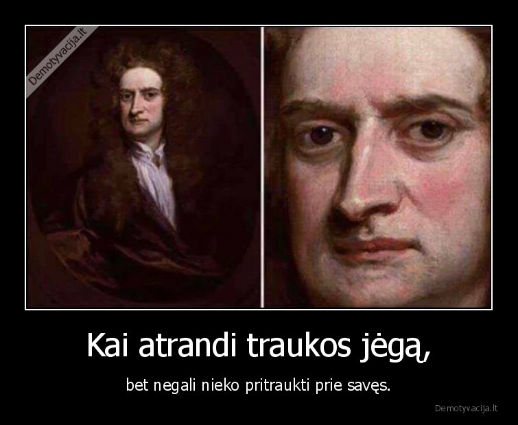 niutonas,gravitacija,traukos, jega