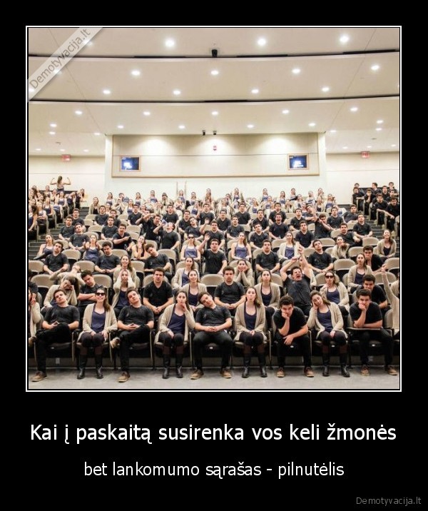 auditorija,paskaita
