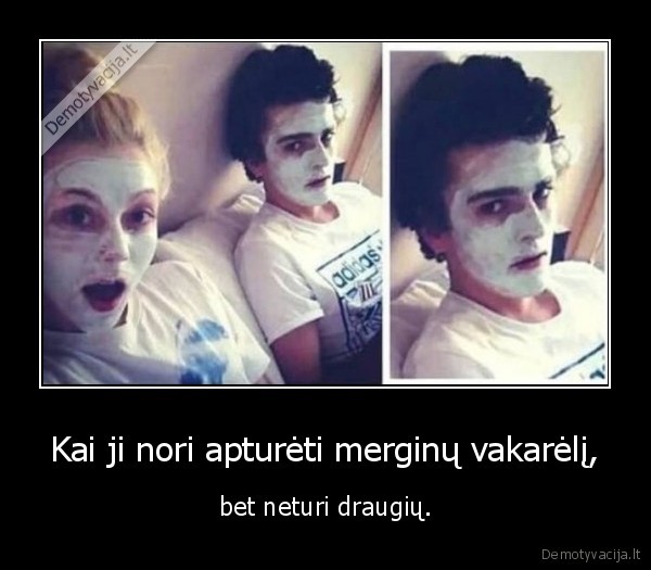 drauge,mergina,vakarelis