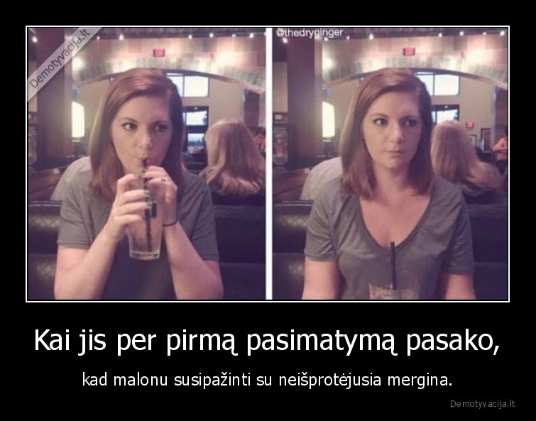 mergina,isprotejusi,pasimatymas