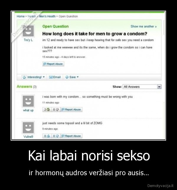 Kai labai norisi sekso