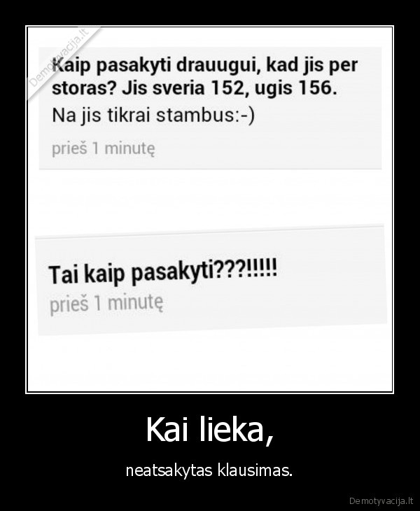 klausimas