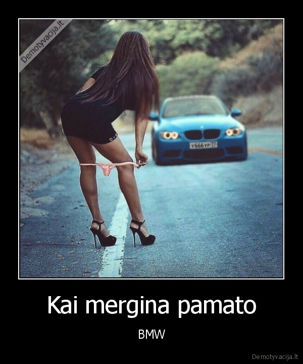 Kai mergina pamato