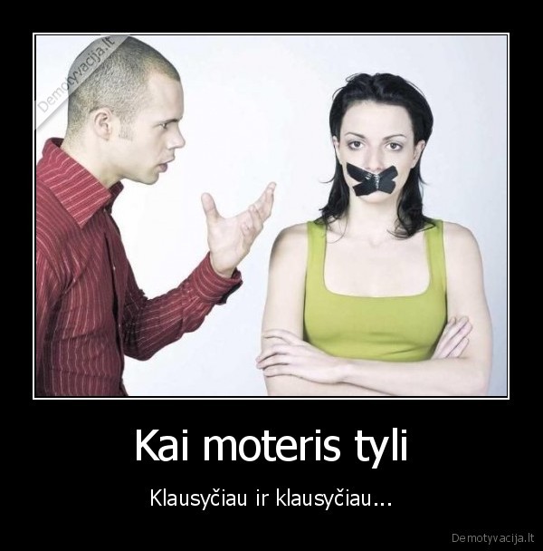 tyli, moteris,tyla