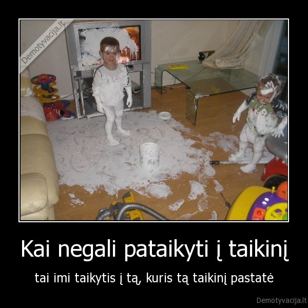 Kai negali pataikyti į taikinį