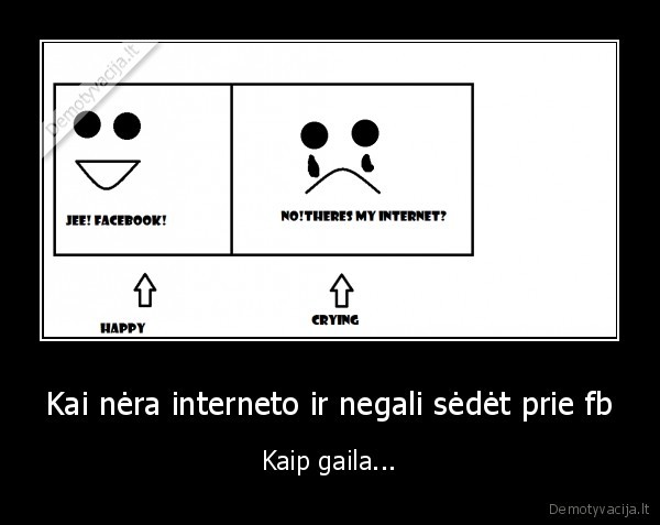 Kai nėra interneto ir negali sėdėt prie fb