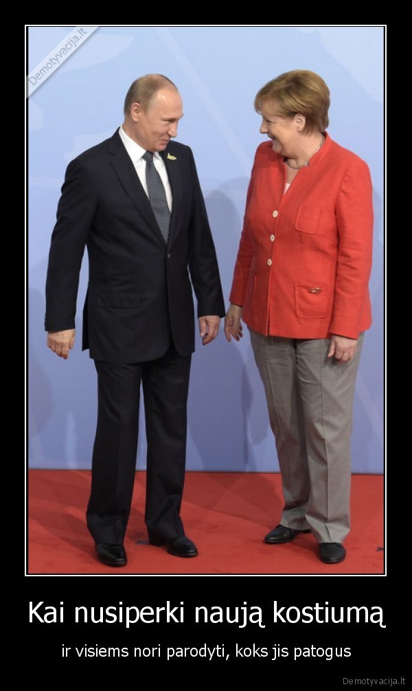 kostiumas,merkel,putinas