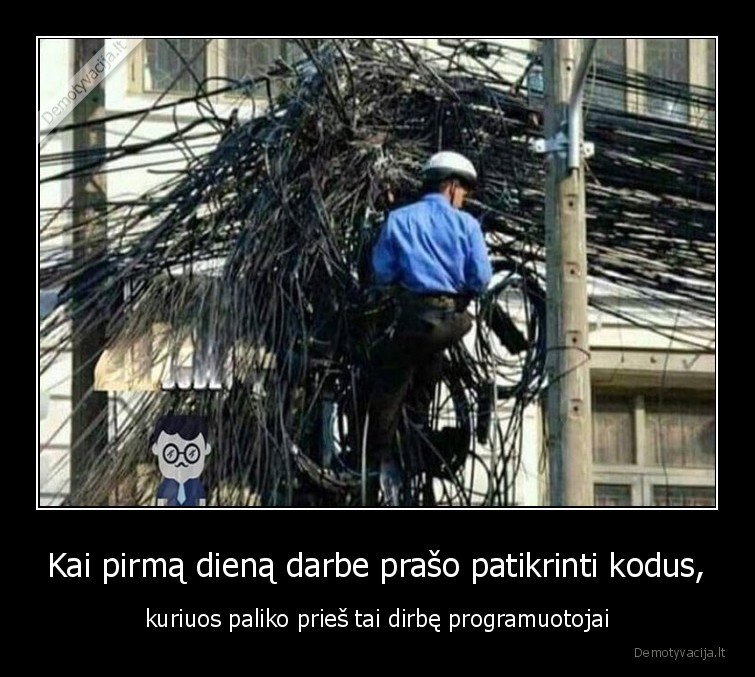 programuotojai,it,pirma, diena, darbe,klaidos
