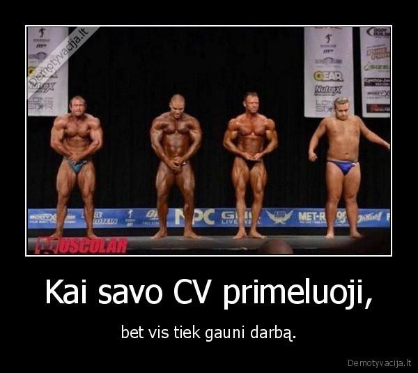 kulturizmas,cv,darbas
