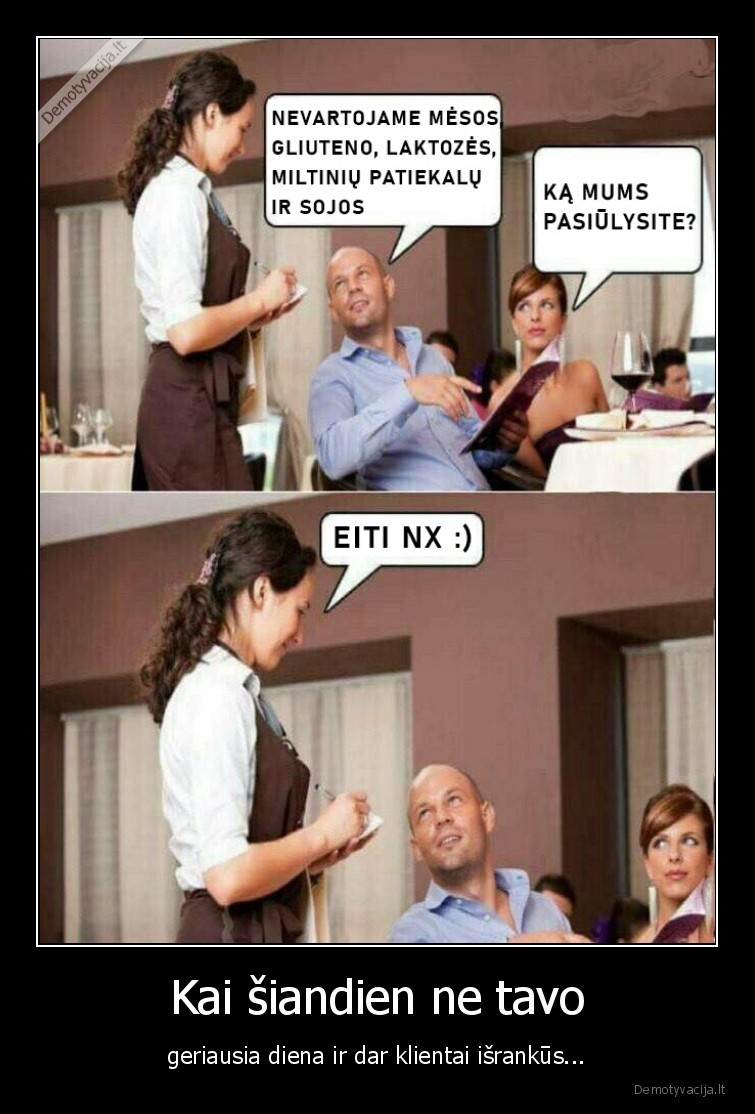 padavejas,isrankus,klientas