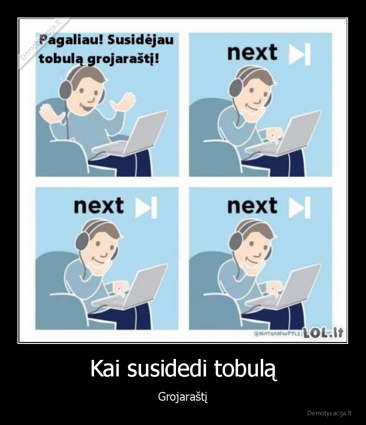 tobulas, playlistas
