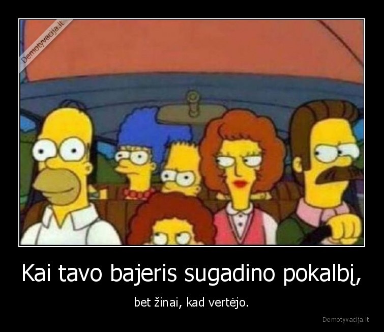bajeris,pokalbis,simpsonai