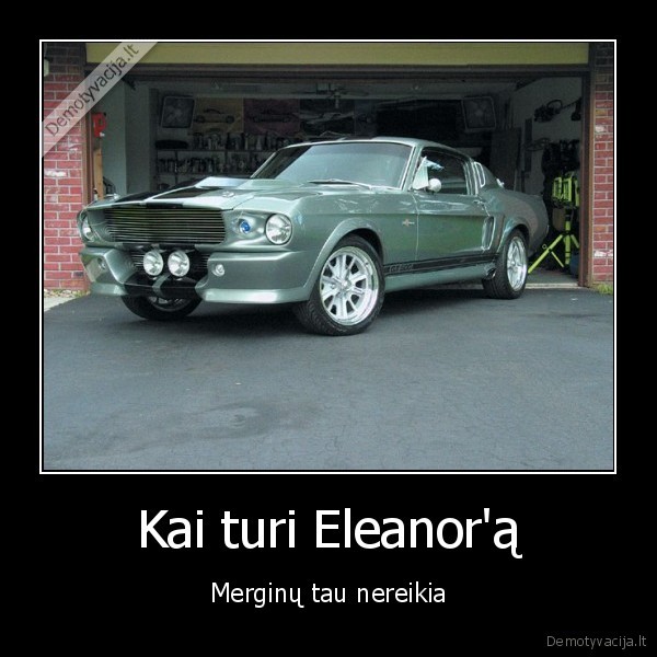 Kai turi Eleanor'ą