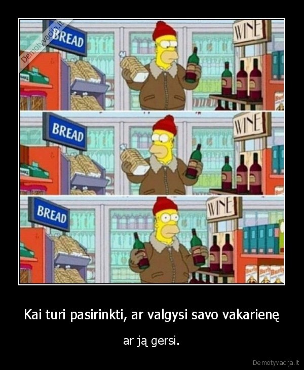 vakariene,gerimas,valgymas,simpsonai