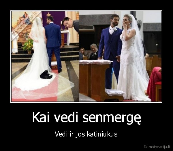 senmerge,vestuves,katinas