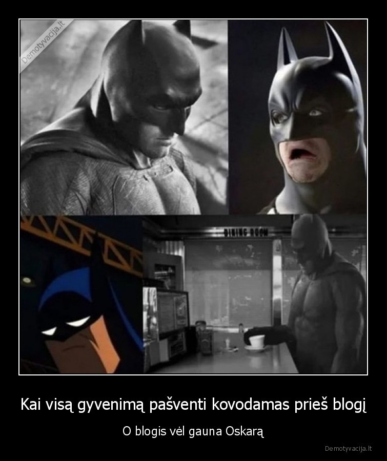 oskaras,betmenas,dzokeris,apdovanojimai