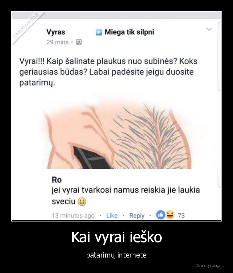 vyrai,patarimai,internetas,facebook,postai,depiliacija,plaukai