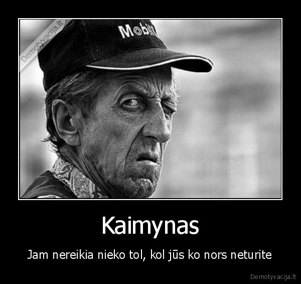 pavydus, kaimynai