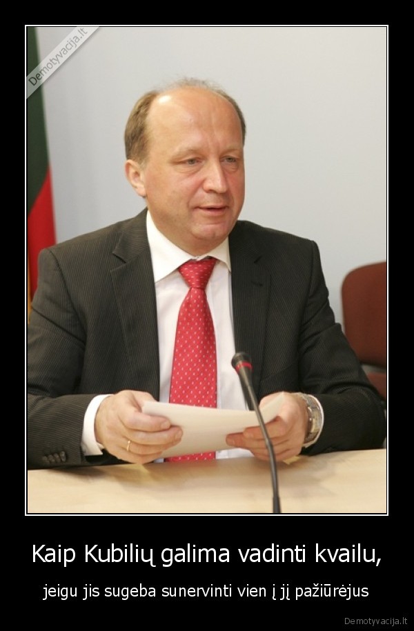 kubilius,kvailas