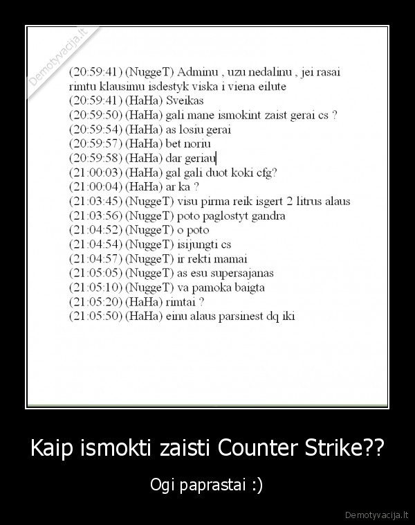 Kaip ismokti zaisti Counter Strike??