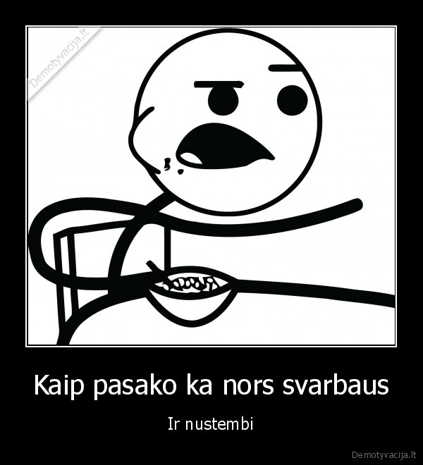Kaip pasako ka nors svarbaus