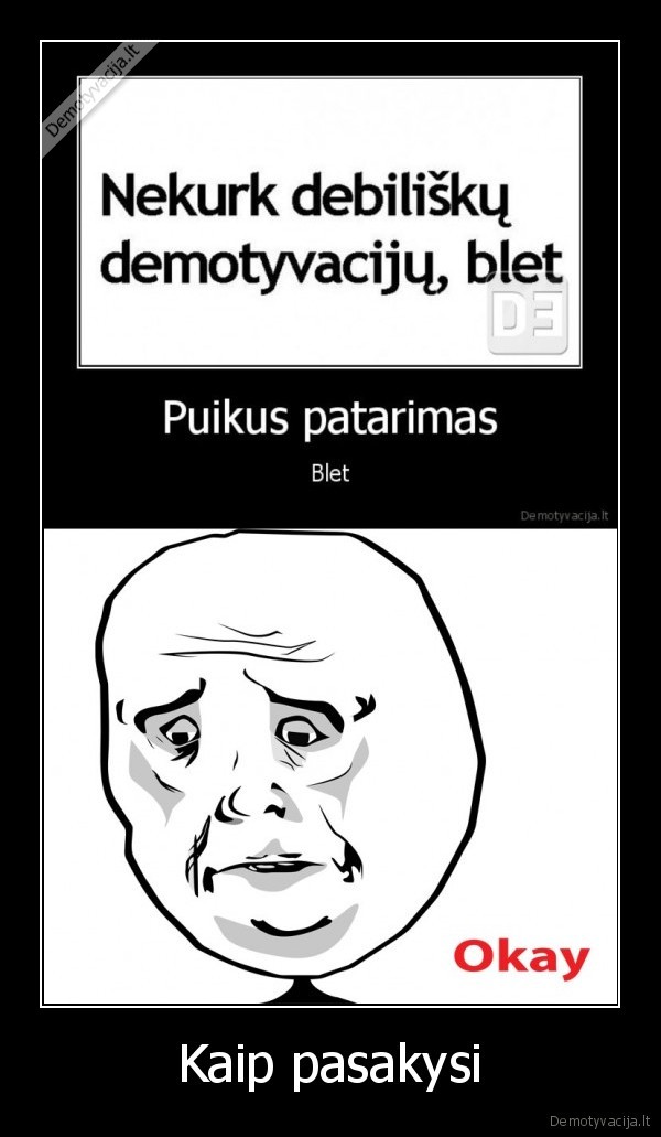 Kaip pasakysi