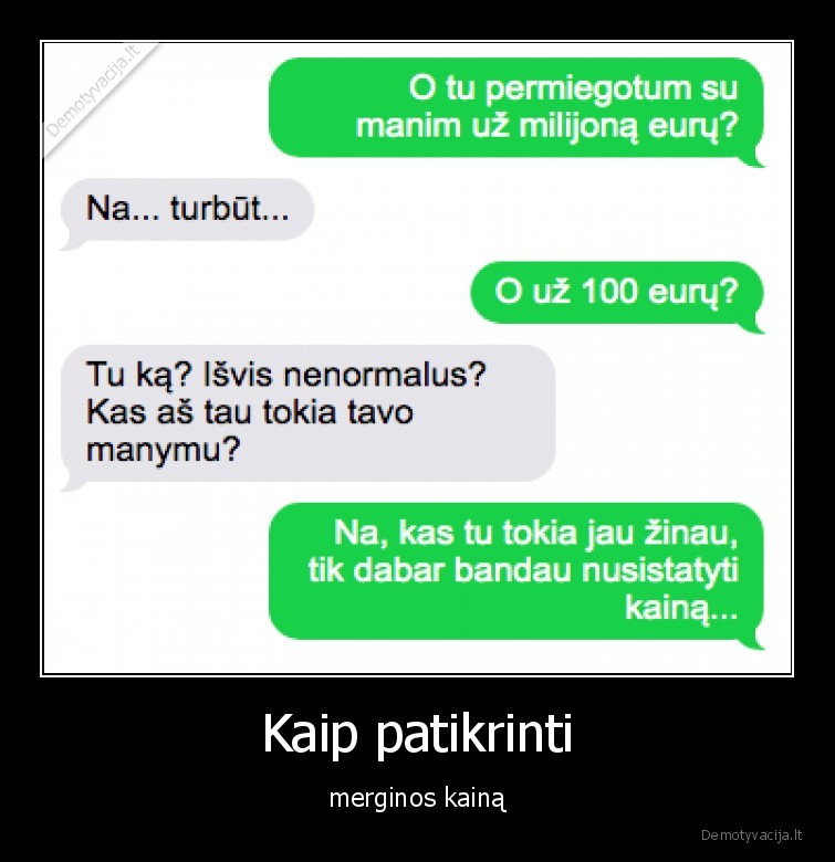 merginos,kaina,sms