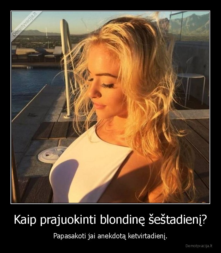 anekdotas, apie, blondines