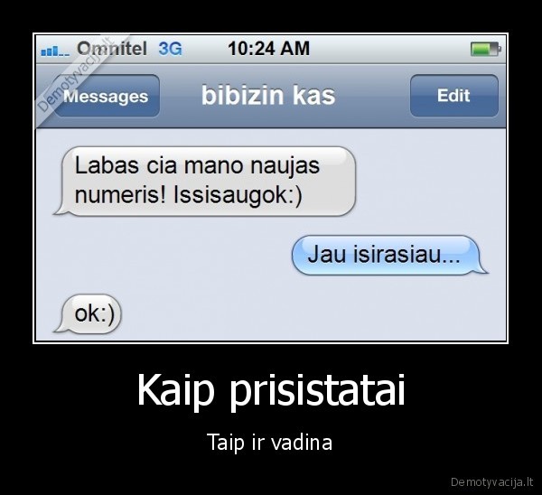 Kaip prisistatai