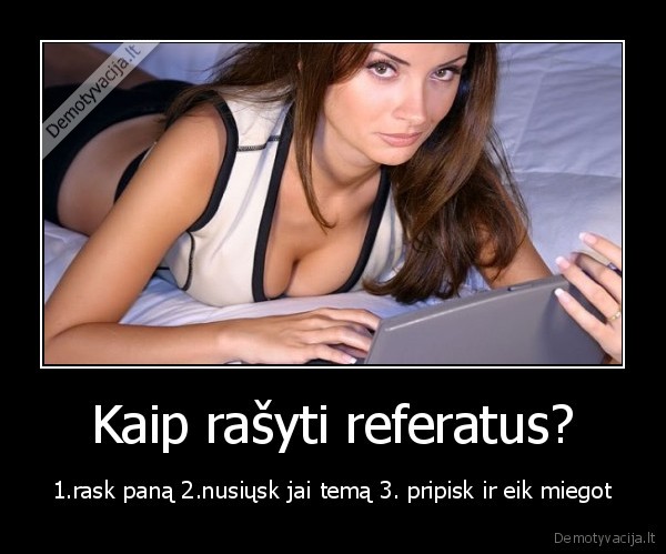 Kaip rašyti referatus?