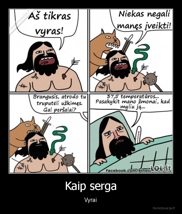 vyras, serga,liga