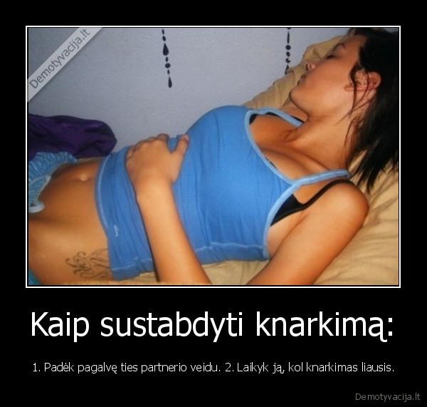 knarkimas,miegas