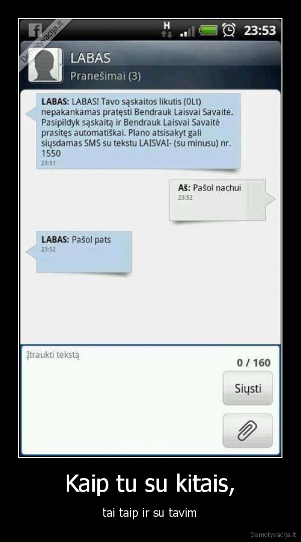 Kaip tu su kitais,