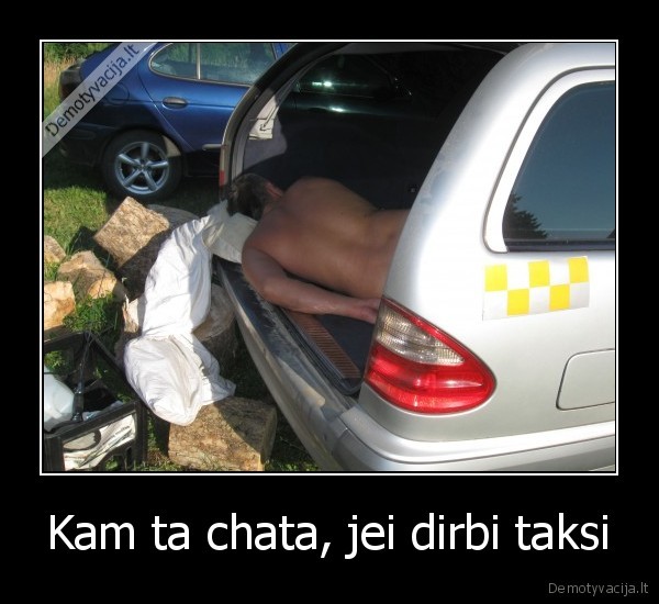 Kam ta chata, jei dirbi taksi