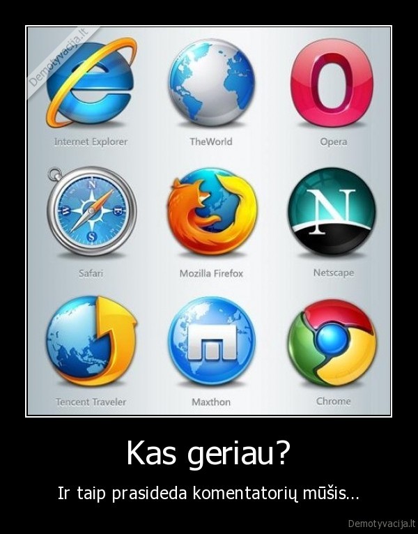 Kas geriau?