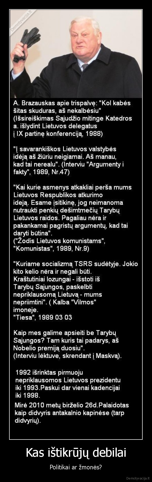 brazauskas,politika