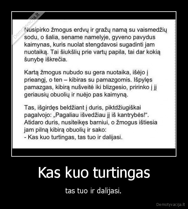 zmogus,kaimynas,obuoliai
