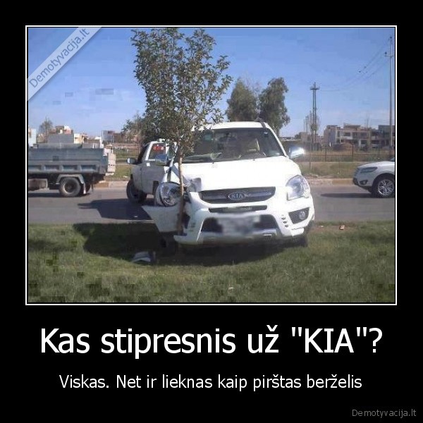 Kas stipresnis už &quot;KIA&quot;?