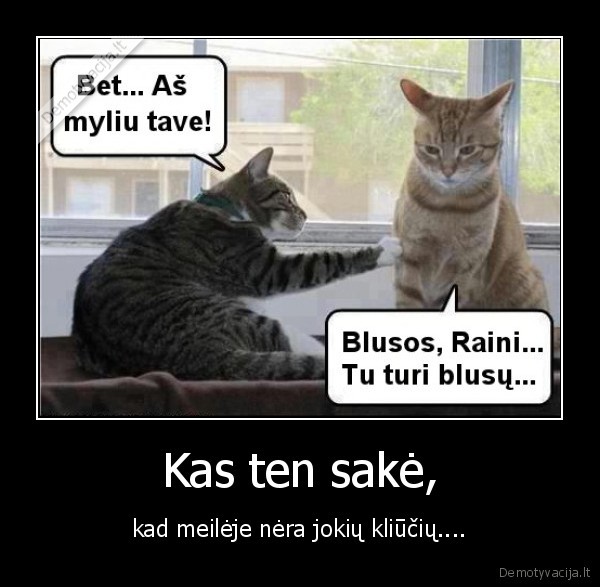 Kas ten sakė,