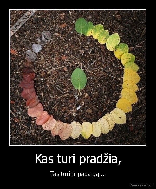 Kas turi pradžia,