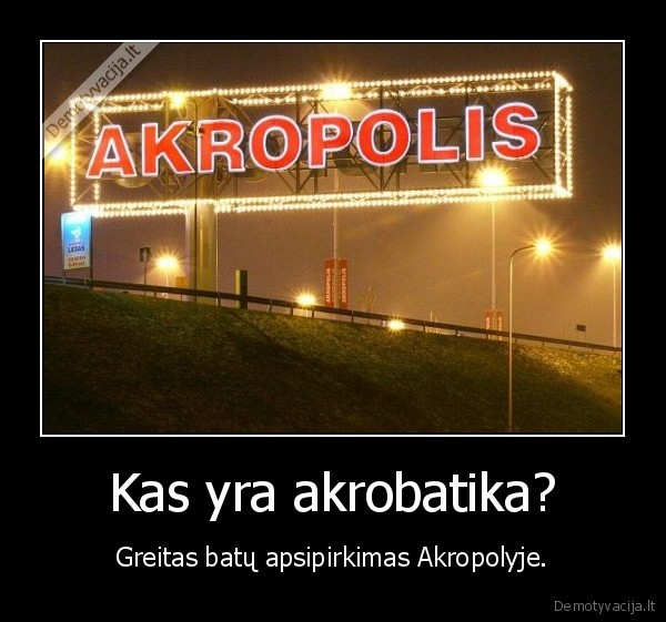 Kas yra akrobatika?