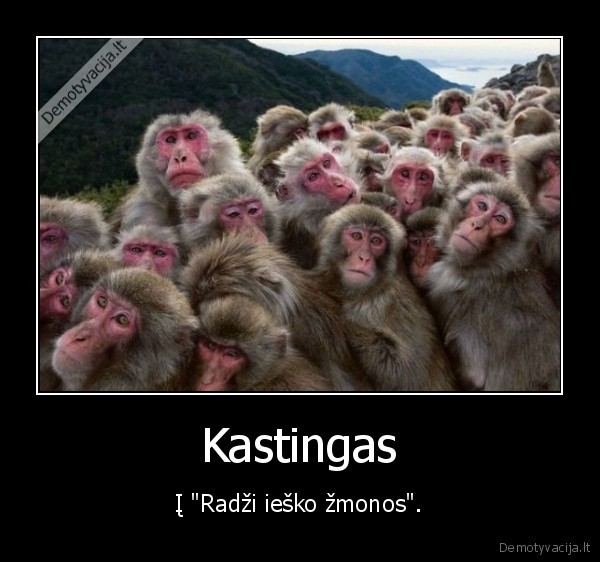 radzi,kastingas,sou